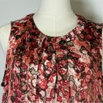 Anne Klein Sleeveless Pink And Brown Abstract Print Blouse Women’s Size Large Photo 1
