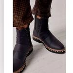 Free People women black Canvas Chelsea Atlas boots Size 9 Euro 40 Photo 3