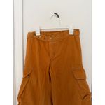 Vintage Roosert 70s Flare Orange/Rust Brown Cargo Pocket Flares Size 24 Photo 3