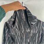 Apt. 9  Abstract Print 3/4 Sleeve Shark Bite Hem Cowl‎ Neck Sweater Photo 3