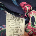 Fitzroy & Willa NWT Floral Print Soleil Dress Navy Balloon Sleeve Cotton Size S Blue Photo 7