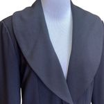Boston Proper  Black with Gold Zipper Accents Blazer Jacket Size 10 Photo 1