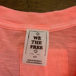 We The Free  Top Free People Long Sleeve Tee T-Shirt Small Neon Pink Coral Photo 1