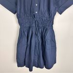 J.Crew  Elena Mini Shirt dress in Cotton Poplin Navy Blue Size 0 NWT Photo 6