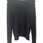 Athleta  Cutout Neck Sweatshirt in Black, Style 352951, Sz L Photo 3