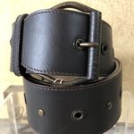 Donald Pliner Belt Expresso Leather Metal Studs 2" Wide Adjustable New NWT $190 Brown Photo 5