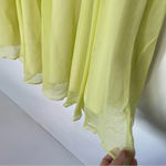 Z Spoke Zac Posen Silk Yellow Chiffon Mini Dress Size 8 Photo 3