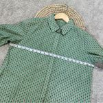 Jujus’ Amuse Women’s Cotton Button Down Shirt Longsleeve Tulip Print Spring L Green Size L Photo 13