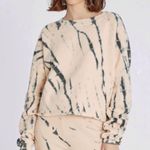 Wildfox Orange Olivia Sweatshirt Spiral Dye Crop Boxy Pullover Sz S NWT Photo 0