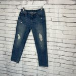 Jennifer Lopez  Boyfriend Jeans Mid Rise Distressed Medium Wash Women’s 4 Grunge Photo 7