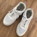 Sole Mates Lace Up Memory Foam Lightweight Womens Athletic White And Grey Shoes Photo 3