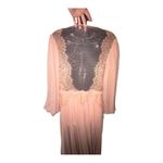 Chic Long Sleeve Peach Dress size large Formal Pink Photo 4