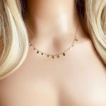 Delicate Tear Drop Necklace /minimalist Necklace Gold Photo 0