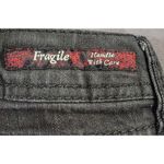 Fragile Jeans Skinny Leg Stretch Black Women's Size 13 Photo 6