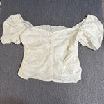 Reformation  Women’s Radish Ruched Organic Cotton Top Photo 1