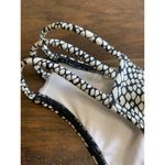 Victoria's Secret VS Victoria’s Secret Swimsuit Strappy Bikini Bottom Snakeskin Ivory Black NWOT S Photo 2