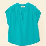 XiRENA Kane Cotton Gauze Short Sleeve Top in Baltic Blue Size M $195 Size M Photo 9