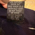 Yarns & Stitches Navy and Orange Striped Women's Cardigan& sleeveless top set Blue Size undefined Photo 6