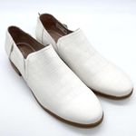 Toms White Croc Embossed Shaye Low Leather Booties Photo 1