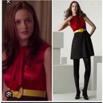 Alice + Olivia  Jabot red black dress Gossip girl Blair waldorf size 4 Photo 1