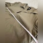 Bobeau Shift Midi Dress Olive Green Pullover Bell Sleeves Cotton Size L Photo 5