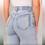 Abercrombie & Fitch  Ankle Straight Jeans High Rise Patchwork Women’s 24 Short Photo 1