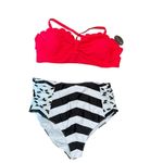Avidlove Red and Black Bikini with Bold Contrast and Modern Style Photo 6