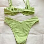 Abercrombie & Fitch Wide Strap Underwire Bikini Top and Tall-Side High-Leg Cheeky Bottoms Bikini Set Photo 4
