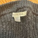 American Eagle Black Cropped Knit Sweater Photo 2