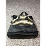 American Eagle Women's Black & White Striped Tote Bag with Zipper​ Photo 2