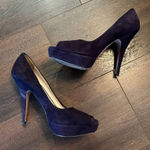 Prada Purple Suede Heels Photo 0