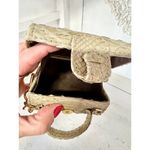 Ximena Kavalekas Python Leather Top Handle micro Purse Clutch Handbag Beige Photo 7