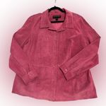 Bernardo  Women's Pink Suede Jacket Sz 2X Photo 0