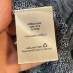 Cardigan Sweater Womens Blue Space Open Knit Soft Bohemian Size XL Photo 3