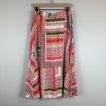 Roz & Ali Roz &‎ Ali Midi Skirt Women L Multicolor Abstract Paisley Pull-On Patchwork Boho Photo 4