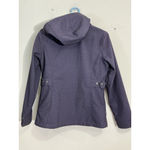 Free Country Womans Chico Navy Zip Up Hood Lined Jacket Small Waterproof Photo 3