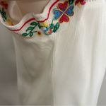 Skies Are Blue Urban Outfitters  Top Embroidered Floral Spanish Boho Cottagecore Photo 7