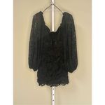 ASTR the Label NWT Chrisley Lace Long Sleeve Mini Dress in Black Size M Size M Photo 9