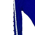 Cable & Gauge Royal Blue Button Sleeve Top M | Soft Stretch Knit Photo 6