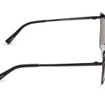 DIFF eyewear DIFF Matte Black Grey Mirror Sunglasses Photo 2
