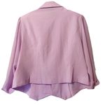 City Chic pleated cropped blazer in lilac 18 NWT Photo 5