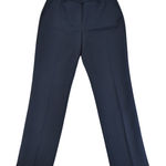 Talbots  Cambridge Pant Navy Blue Flat Front Stretch Women Size 8 Office Corpcore Photo 0