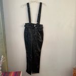 BLANK NYC  Other Worldly Black Faux Leather Overalls 27" NWT Photo 2
