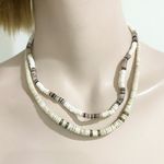 2 Natural Sea Shell Beads Boho Puka Shell Necklace Photo 2