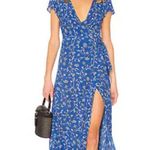 Amuse Society Revolve Summer Safari Maxi Dress Blue Coast Floral Cocktail S Photo 2
