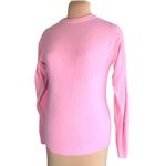 Vintage 90s Sweater Pastel Light Pink Crewneck Cable Knit Long Sleeve Pullover Size M Photo 2
