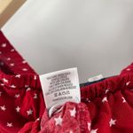 Blue Rain Top Blouse Size Medium Cropped Stars Patriotic Patriot 4th of July Photo 8
