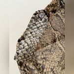 Equipment  FEMME 100% Silk Python Print Button Up Blouse Semi Sheer Blouse Small Photo 8