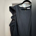 Calvin Klein Denim Flutter Sleeve Jumpsuit Navy Women’s Plus Size 18W Wide Leg Photo 5