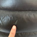 J.Crew black ripstop down mock neck zipper down puffer vest jacket oversized S Photo 5